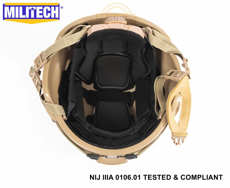 

Militech NIJ Level IIIA 3A CB 2019 ARC Mid Cut Bulletproof Sentry XP Aramid Ballistic Helmet With Bulletproof Tactical Visor Set