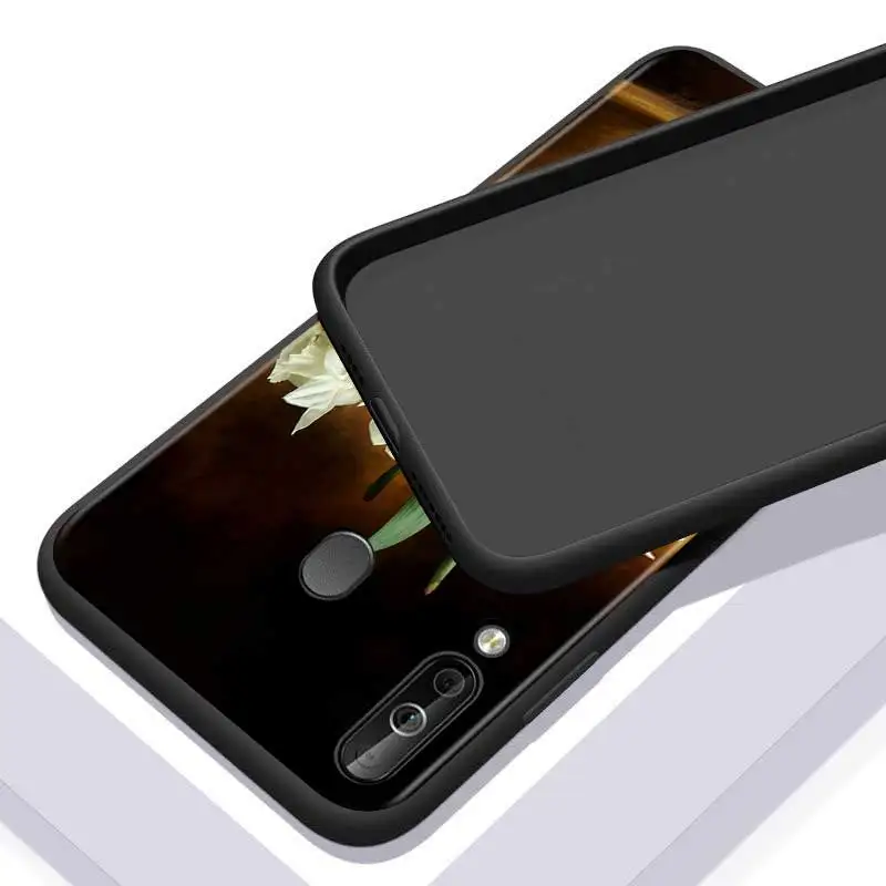 

Pink Flower Peony for Huawei P Smart Z S Plus 2020 2019 Nova 5T 5i 5 4e 4 3i 3e 3 2i Phone Case Bright Black Cover