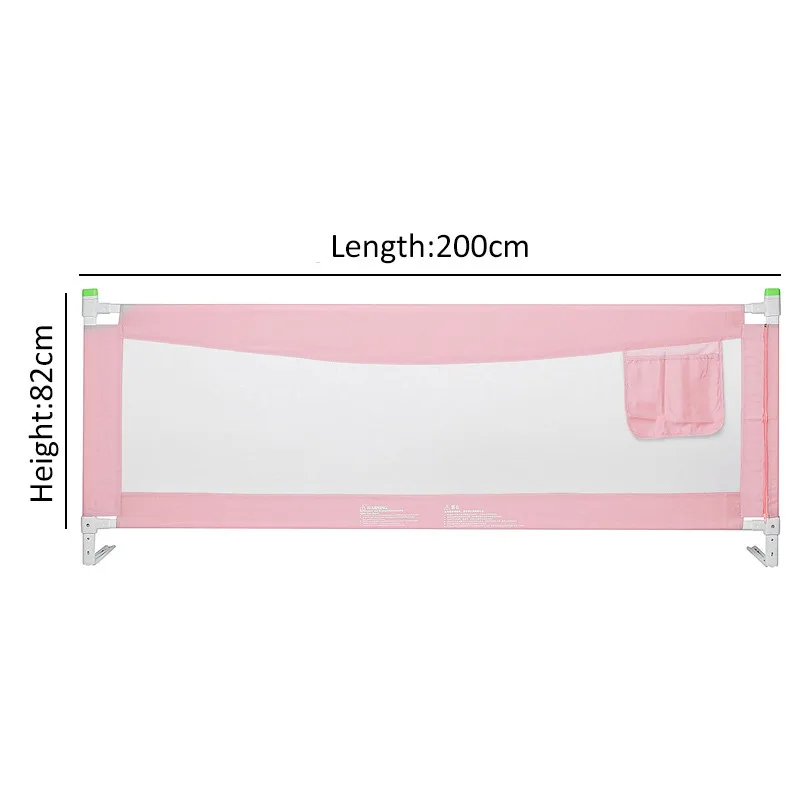 

Baby Bed Fence Bed Rail 200cmx83cm Child Safety Barrier for Children Bed Side Bumper Security Fencing Guardrail Kids Playpen