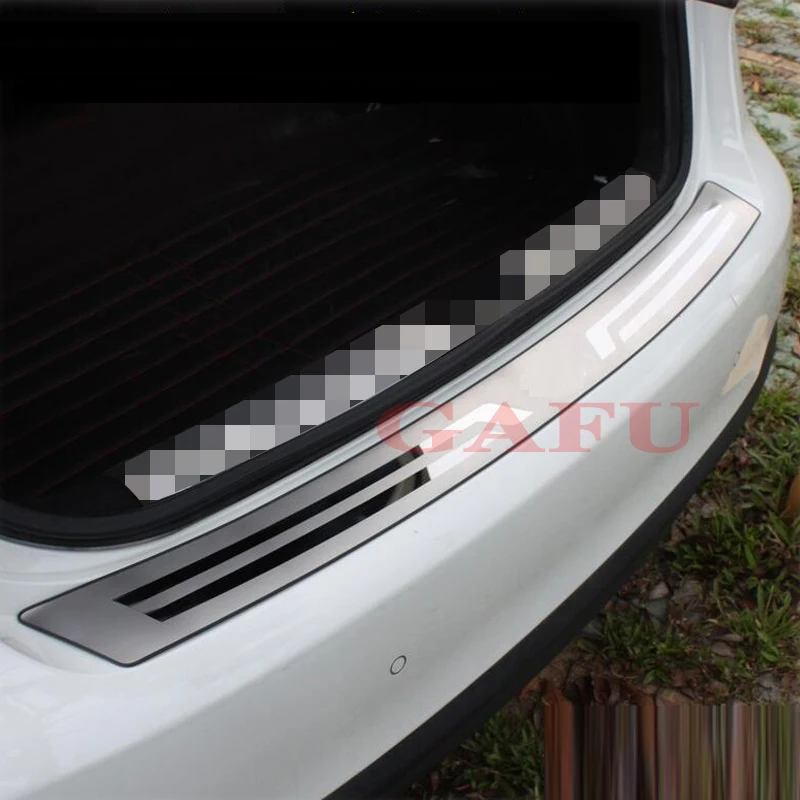 Для VW Tiguan mk2 2017 2018 2019 2020 автомобильные аргуары из нержавеющей стали задний бампер