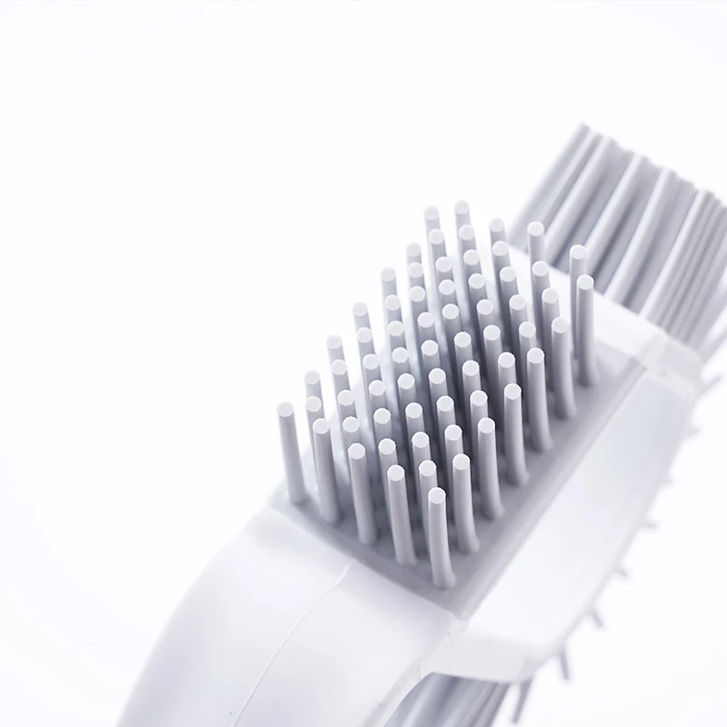 Двусторонняя резиновая щетка для туалета насадка уборки рамы пола ванной