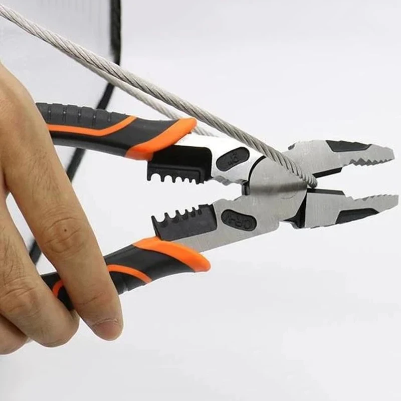 

Electrician Pliers Crimping Tool 9 Inch Wire Stripper Cable Cutter Multifunctional Cutting Tools LB88