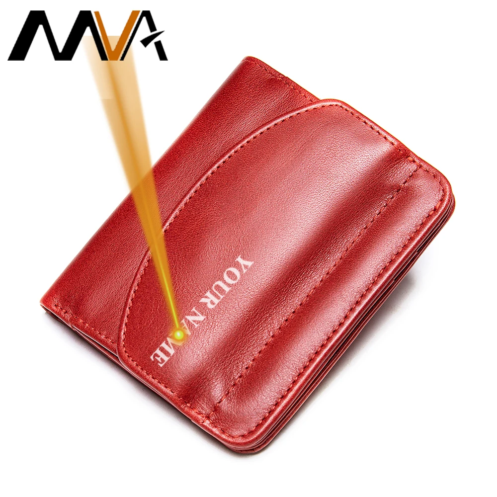 

MVA женский кошелек из натуральной кожи, короткие модные кошельки для женщин, Роскошный кошелек для монет, кожаный женский кошелек, Подарочна...