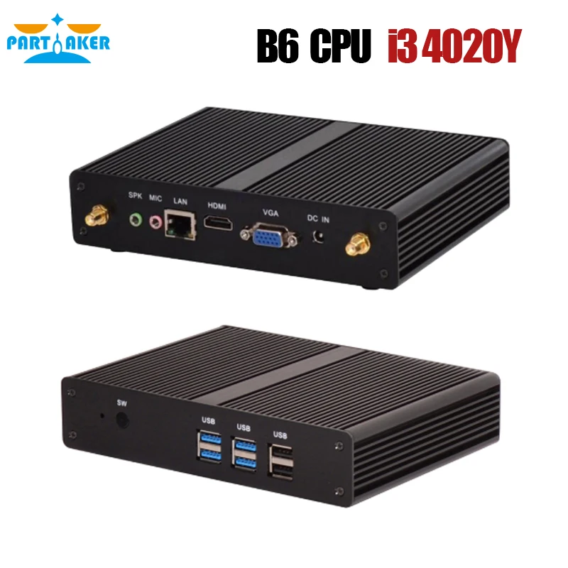 Мини ПК Core i3 4020Y i5 4200Y Windows 10 HDMI VGA два порта дисплея|Мини ПК| |