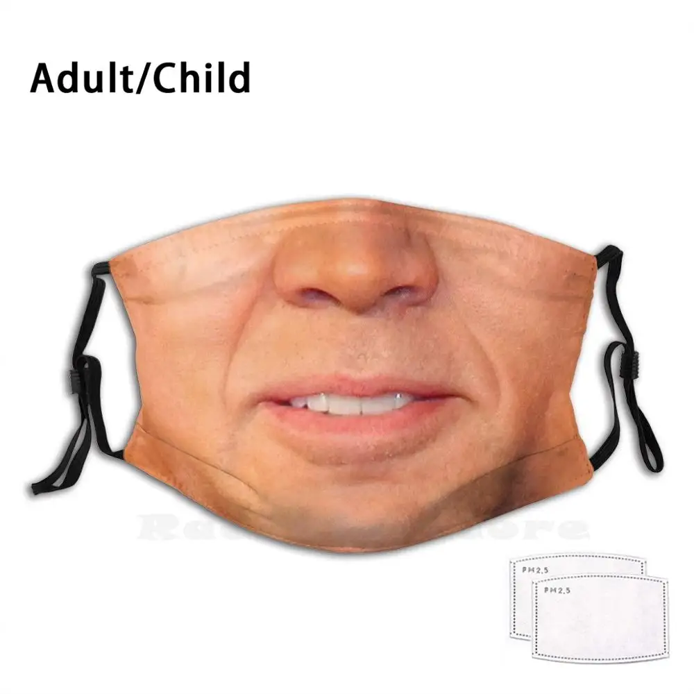 Маска для лица Николая клетка с забавным принтом многоразовая фильтр Pm2.5 маска