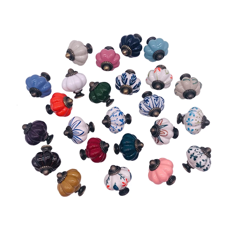 1 шт. фарфоровые дверные ручки для шкафа пастырской страна мебель коттеджей