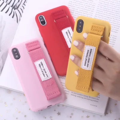 

Fashion Phone Case with hand stripe For iphone 6 6S X Case high quality TPU cute Cases Cover For iphone 7 8 Plus XS Max XR X 11