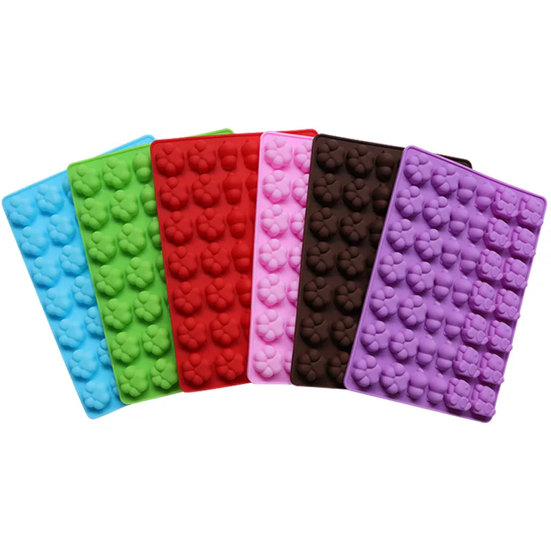 Силиконовая форма для льда с изображением животных медведей лап 42 формы | Дом и