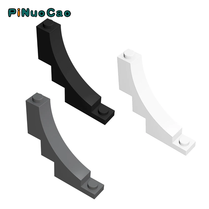 

Изогнутый конструктор PINUOCAO 30099, 4 шт./лот, 1x5x4, инвертированные строительные блоки, детали MOC, обучающие игрушки для детей, совместимы с основн...