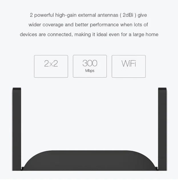 Оригинальный Wi-Fi ретранслятор Xiaomi Pro 300M Mi усилитель сетевой расширитель