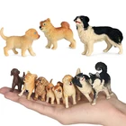 Миниатюрная модель собаки, 8 шт.компл., золотистый ретривер, Шиба-ину, Хаски, ПВХ, экшн-игрушка, подарок для детей