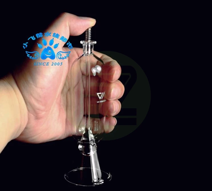 Прозрачное стеклянное устройство для кормления рыб ADA VIV качество|Углеродное