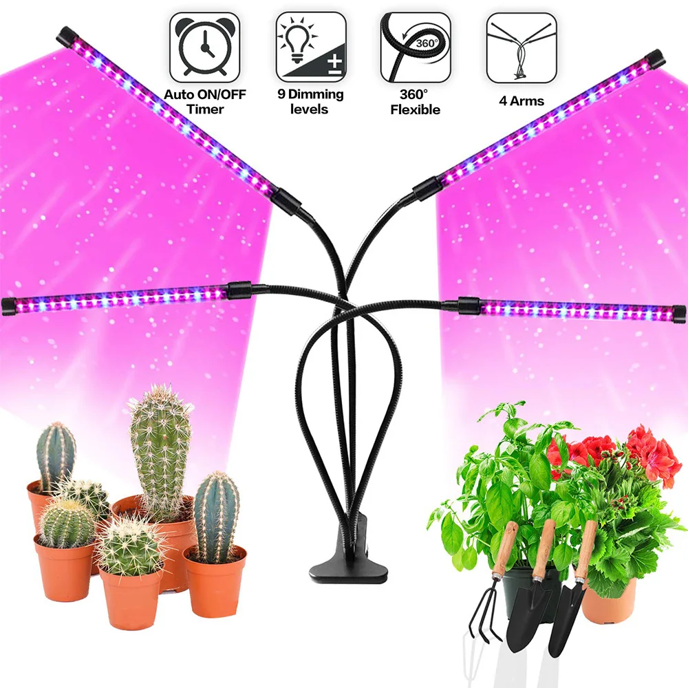 

Full Spectrum LED Grow Light DC 5V 10W 20W 30W 40W Clip-on USB Powered Dimmable Phyto Lamp Plant Growth Light for cultivo indoor