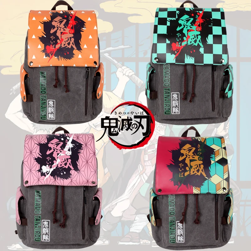 

Anime Comic Demon Slayer Kimetsu no Yaiba Backpack School Bags Laptop Knapsack Package Satchel student Backpacks