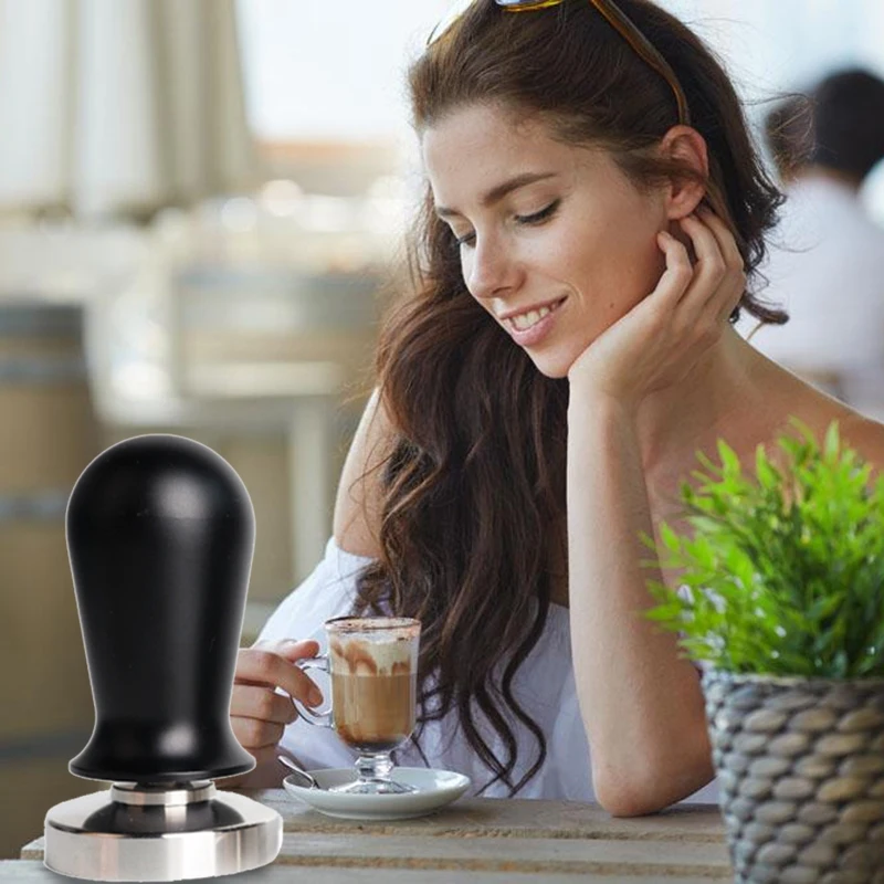 

Food Grade Espresso Coffee Tamper Coffee Tamper Machine Press Flat Base Barista Accessories