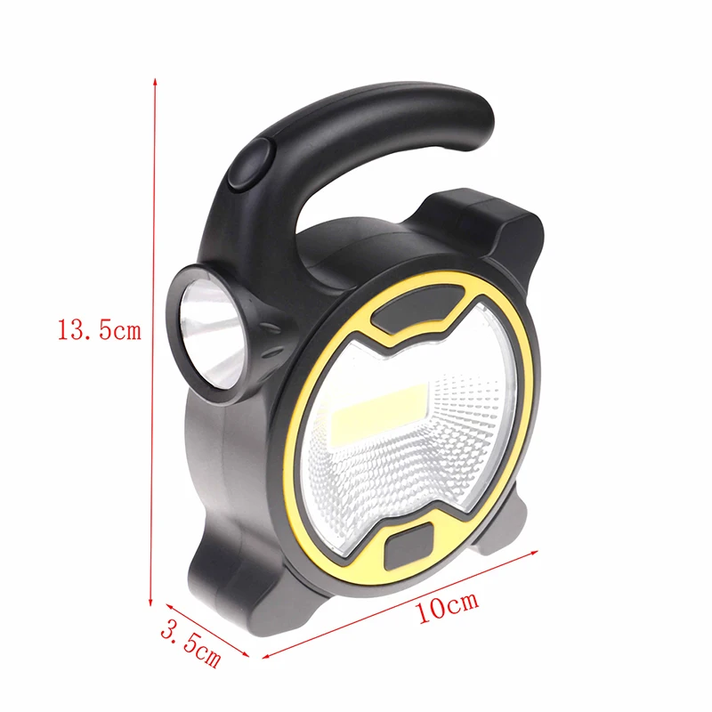 

1PCS Outdoor Portable Battery LED Camping Tent Light Fishing Lantern Lamp Cob Work Light Random