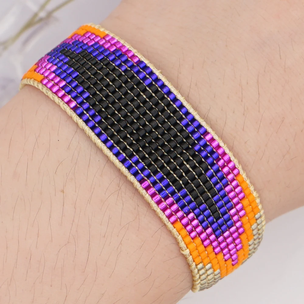 

Go2Boho 2021 Miyuki Bracelet Gift For New Year Handmade Woven Bracelets for Women Fashion Mexican Jewelry Glass Beads Pulseras