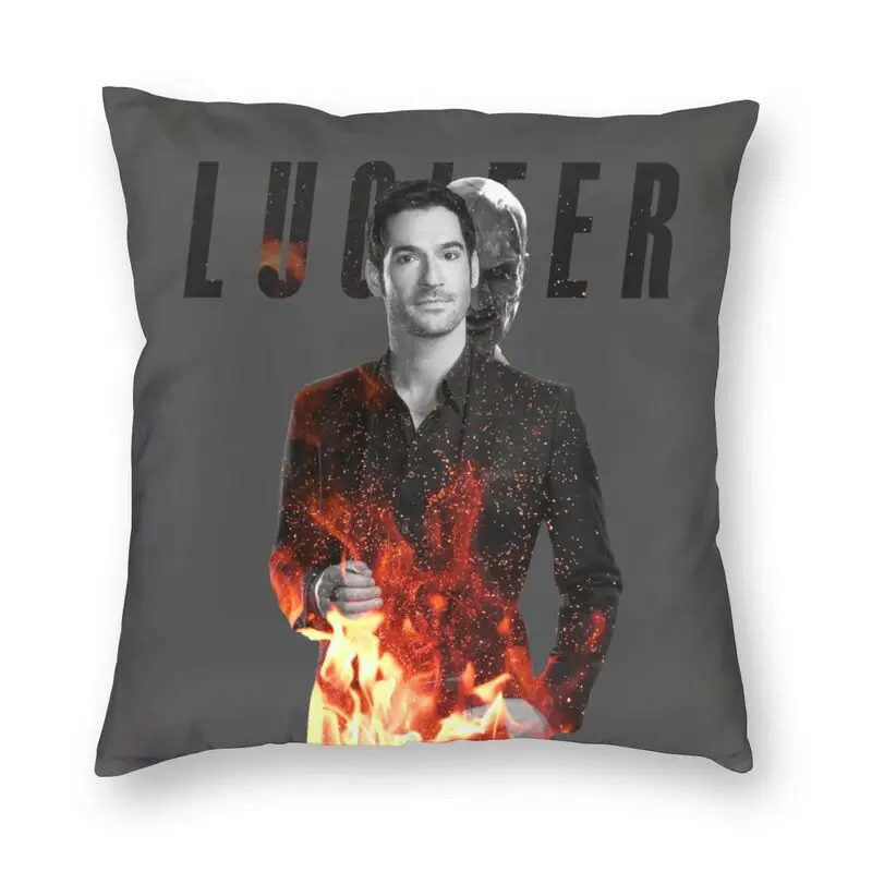 

Роскошная наволочка с изображением дьявола Lucifer, домашний декор, наволочка под заказ для телевизионной серии, 45x45 см, наволочка для гостиной