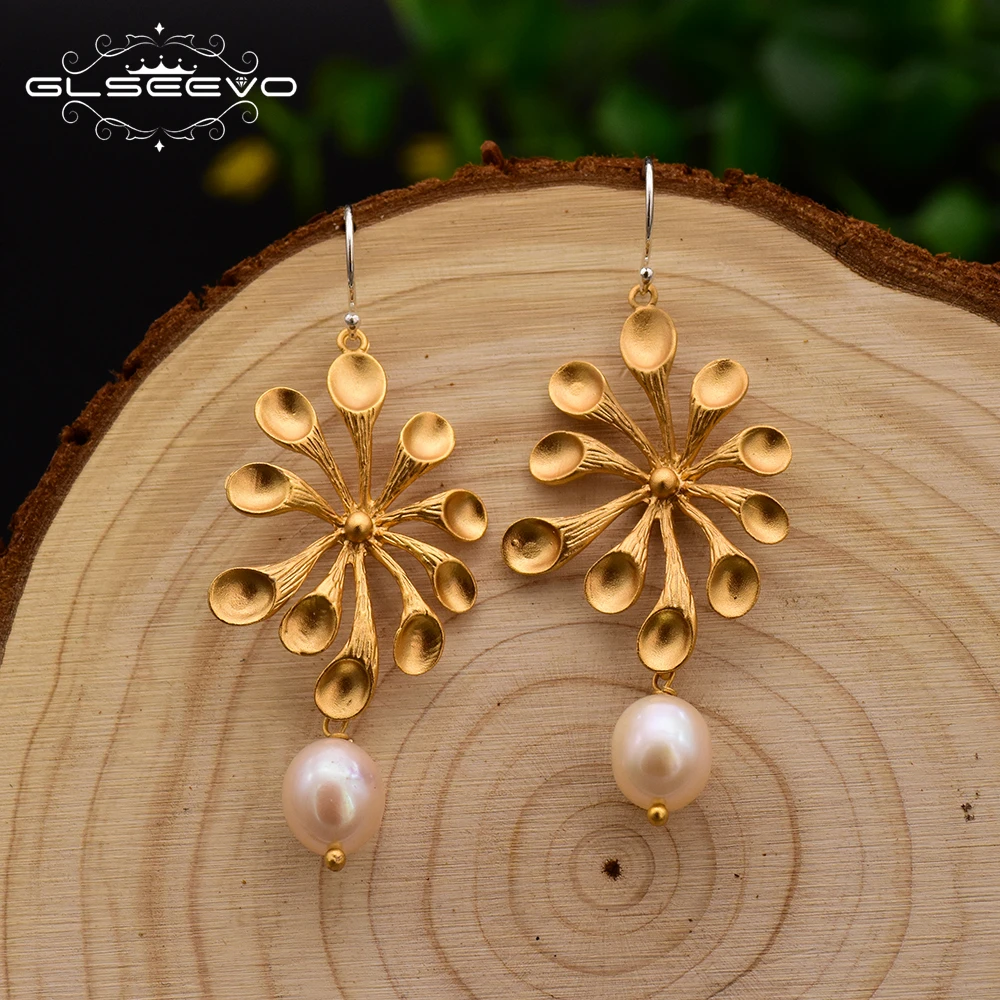 Серьги подвески GLSEEVO с листьями ручной работы для женщин свадебные подарки на