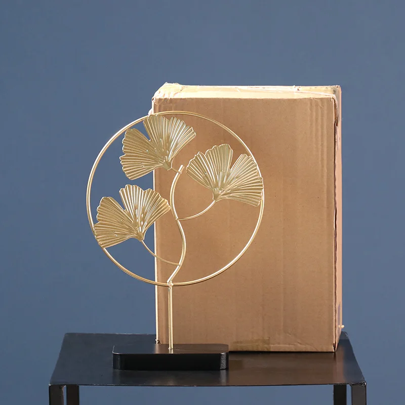 Железная Золотая черепаха в форме листьев гинкго украшение для спины креативное