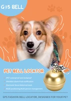 new g15 pets bell mini gps tracker ip67 waterproof magnetic charging tracking device locator collar for cat dogs animal free app