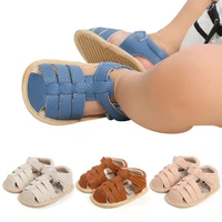 baby sandals leather summer fashion non slip soft sole sandals sneakers infant boys girls newborn crib shoes for 0 18months kids