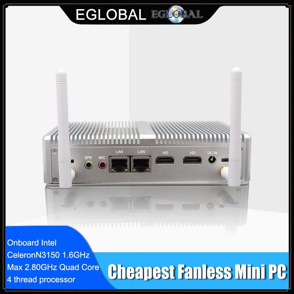 Haswell Nuc Intel Celeron N3150 N3700 безвентиляторный мини ПК Windows10 VGA HDMI WI FI Bluetooth Linux неттоп