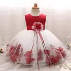 2021 симпатичное Модное детское платье для крещения с цветами одежда для крещения новорожденных девочек на день рождения принцессы Детские платья для вечерние ринки костюм