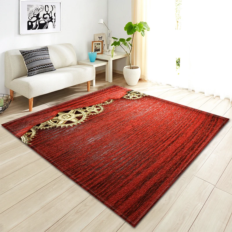 

Nordic Wood Grain Printing 3D Carpet Soft Flannel Sofa Bedroom Area Rugs Modern Home Decor Anti-slip Living Room Carpets