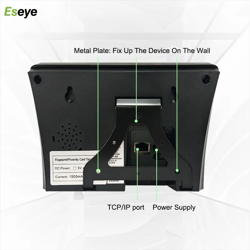 Eseye Face Recognition Fingerprint Access Control Biometric Attendance System Time Clock Employee Office Machine | Безопасность и