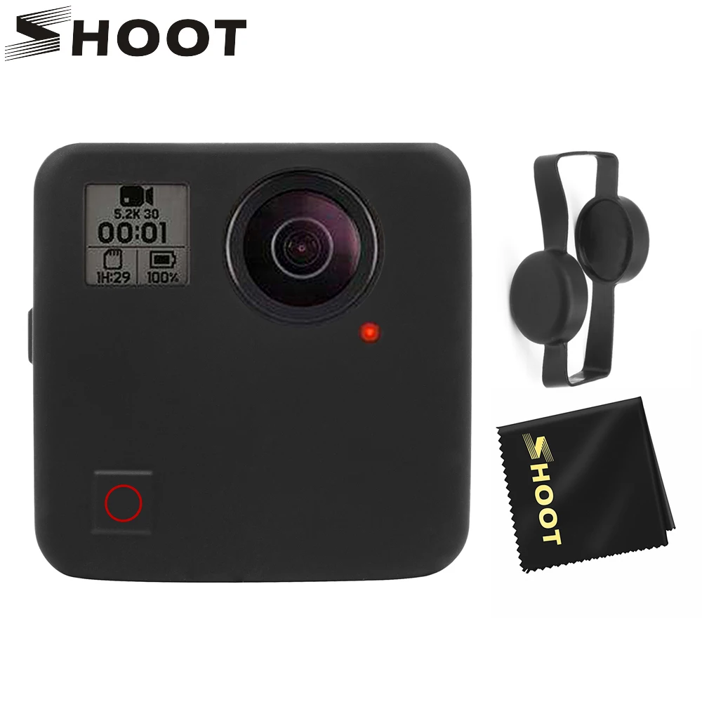 Снимайте мягкий силиконовый защитный чехол крышка объектива для GoPro Fusion Action camera корпус чехол для Go Pro Аксессуары