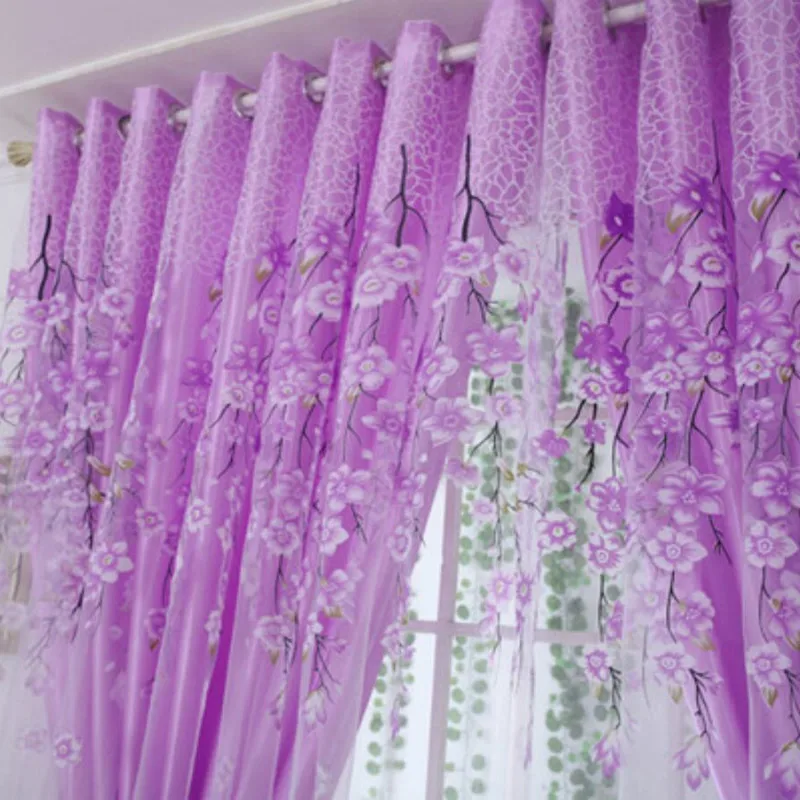 Тонкие зеленые занавески в пасторальном стиле s и экраны готовые для гостиной