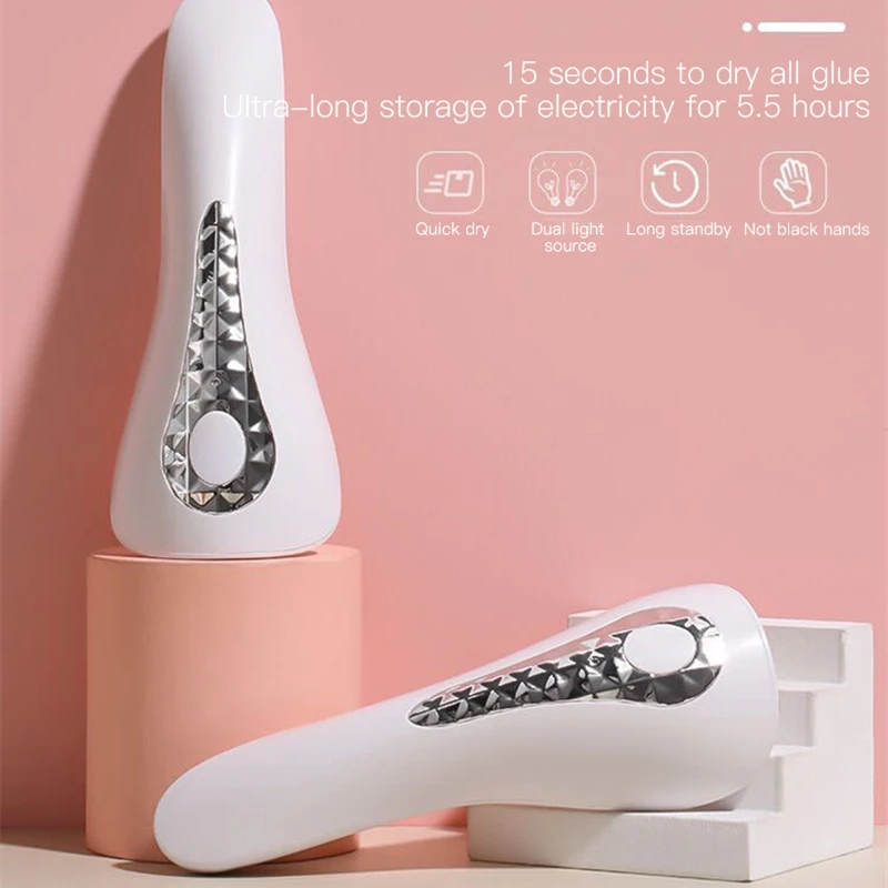 

Светодиодная лампа для сушки ногтей с двойным источником света, лампа для фототерапии для сушки УФ-лампы для ногтей, инструменты для маникю...