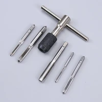 6pcsset alloy steel wire taper hinge gloves t shaped socket wrench screwdriver tap holder hand tool