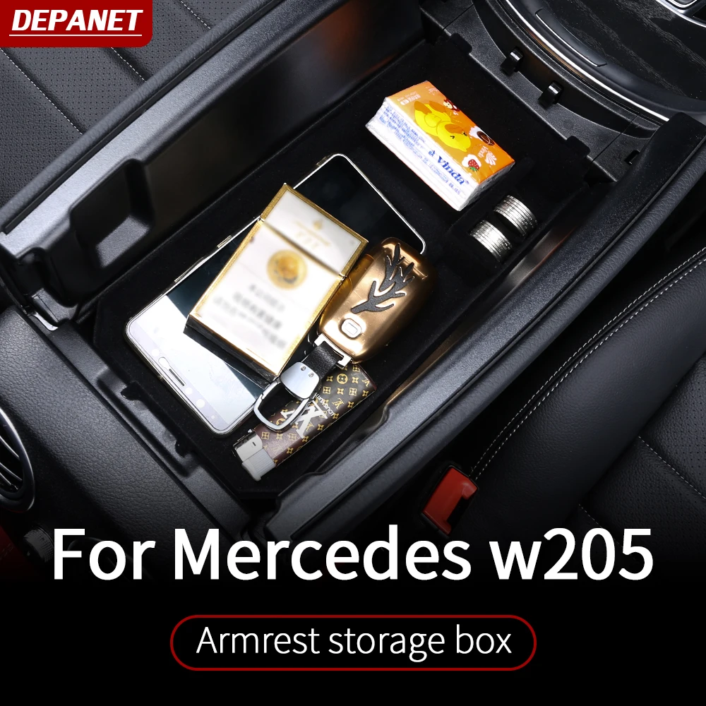 Ящик для хранения подлокотника Mercedes w205 amg/Внутренняя отделка c63 mercedes c class