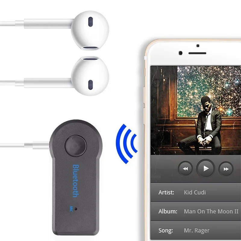 Shinevien Bluetooth автомобильный комплект AUX мини аудио приемник передатчик 3 5 мм разъем