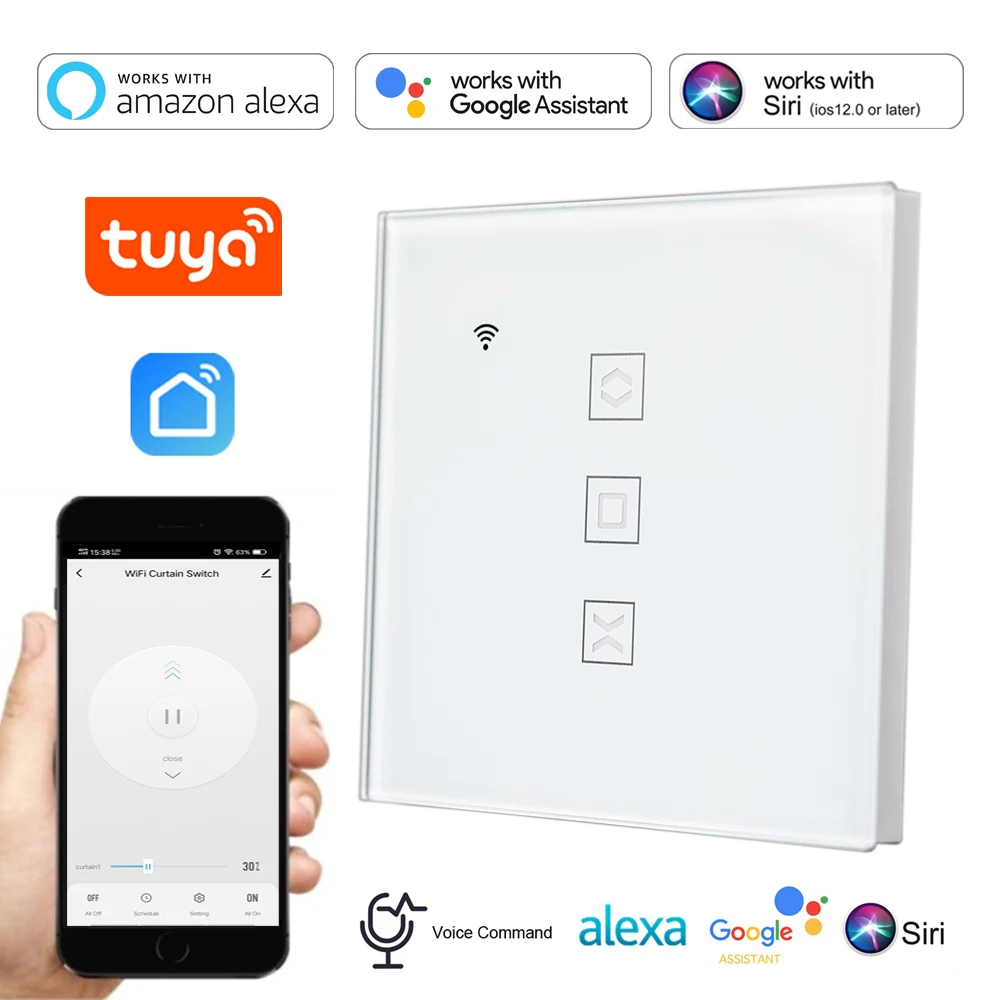 Tuya Smart Life ЕС WI FI переключатель для роликовых ставней жалюзи Управление Модуль