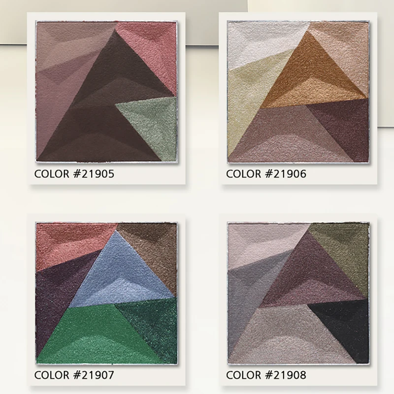 STARWAY тени для век Палитра разных цветов 6 в 1 Зеленый Синий Золотой ультратонкая