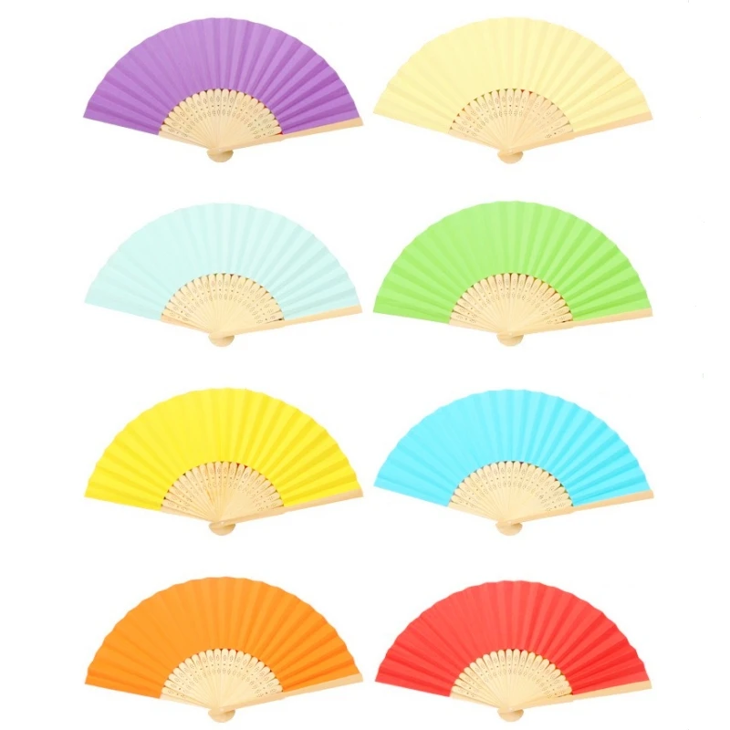 50 шт. красочный китайский бумажный складной веер свадебный подарок товары для