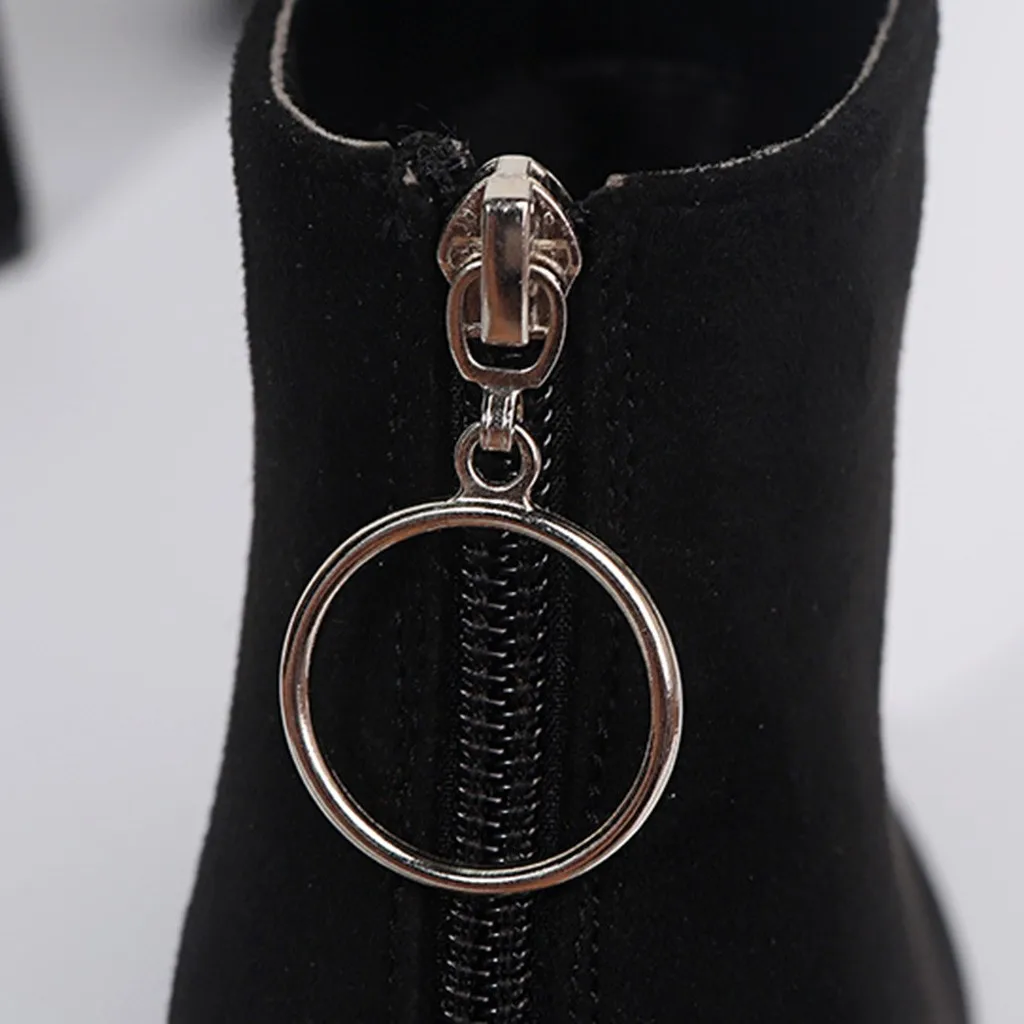 Женские фиолетовые ботинки ботильоны для женщин женские зимние флоковые