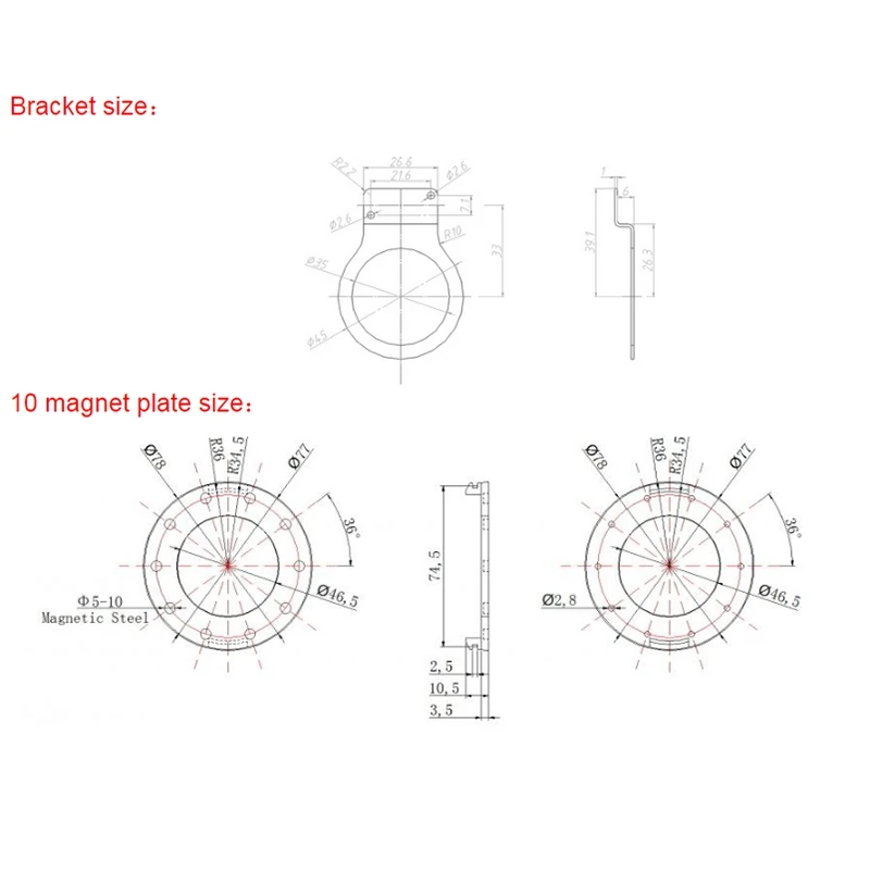 Электрический велосипедный датчик 10 магнитных точек мощности горный велосипед