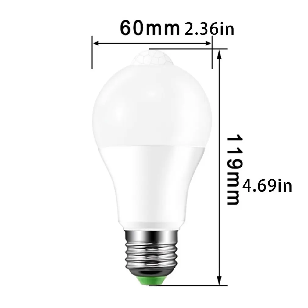 

Human Body Induction Bulb Infrared Sensor Led Bulb Lamp Motion Sensing Light Sensor E27 Screw