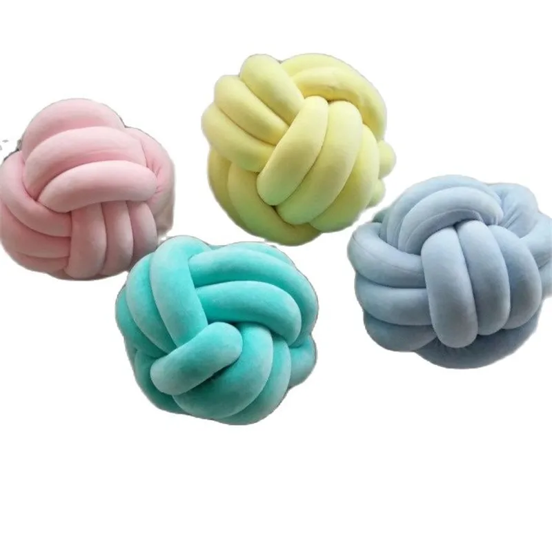 Модная Милая мультяшная Подушка с узлом подушка мяч детские спокойные куклы для