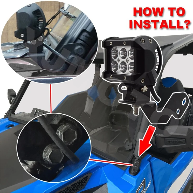 Светодиодный точечный монтажный светильник A столб 2014 2018 Polaris RZR XP 1000 и 2015 900 S900 S1000