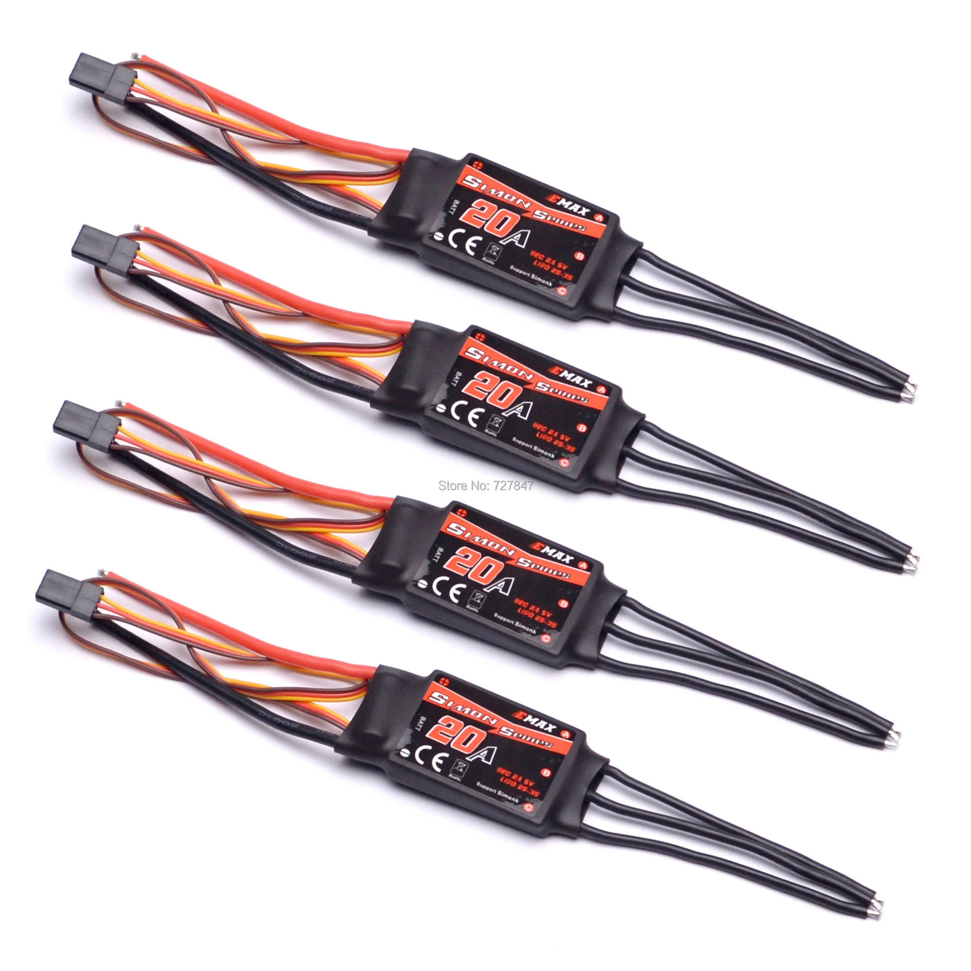 1 шт./2 шт./4 шт. x SimonK 20A бесщеточный ESC для квадрокоптера мультикоптера|esc module|brushless dc