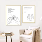 Rupi Kaur Poems Legacy художественные принты черный белый минималистичный постер родная стена картины для декора гостиной