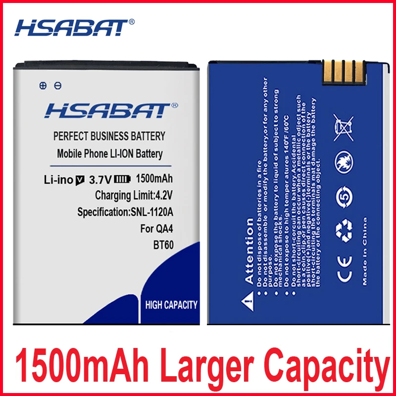 Аккумулятор 1500 мАч для Motorola C168 W218 W208 W210 A1210 A3000 BT60 ME511 ME502 Q8 V360 V361i V980 C975 E1000 A732