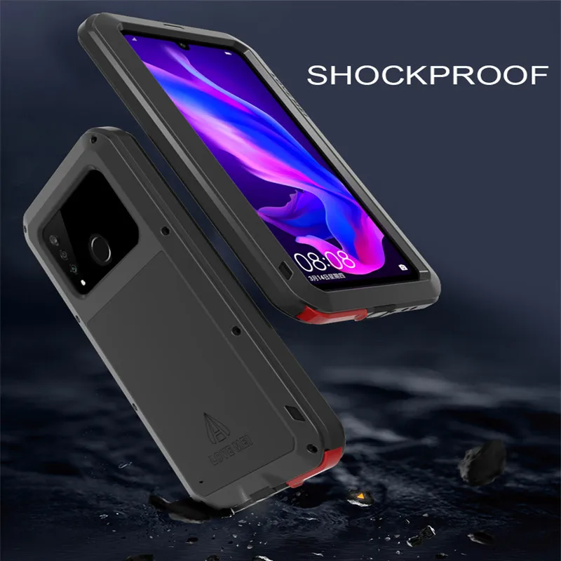 Сверхпрочная защита Doom Armor металлический алюминиевый чехол для Huawei P30 Lite