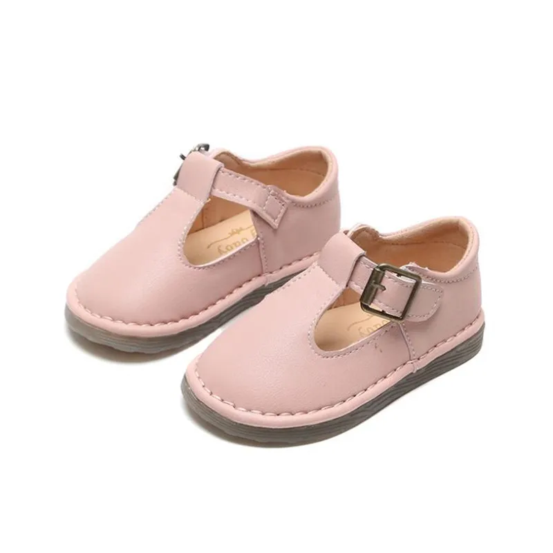 Кожаные туфли для девочек Детские сандалии из ПУ платье принцессы малышей