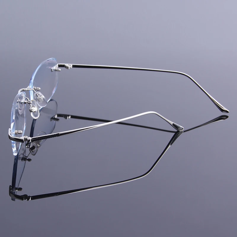 Новинка ультралегкие очки для чтения мужские без оправы дальнозоркости